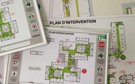 Plans d’évacuation & signalétique 3 Plans d’évacuation & signalétique avec Hexia
