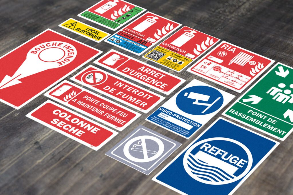Signalétique sécurité incendie avec Hexia