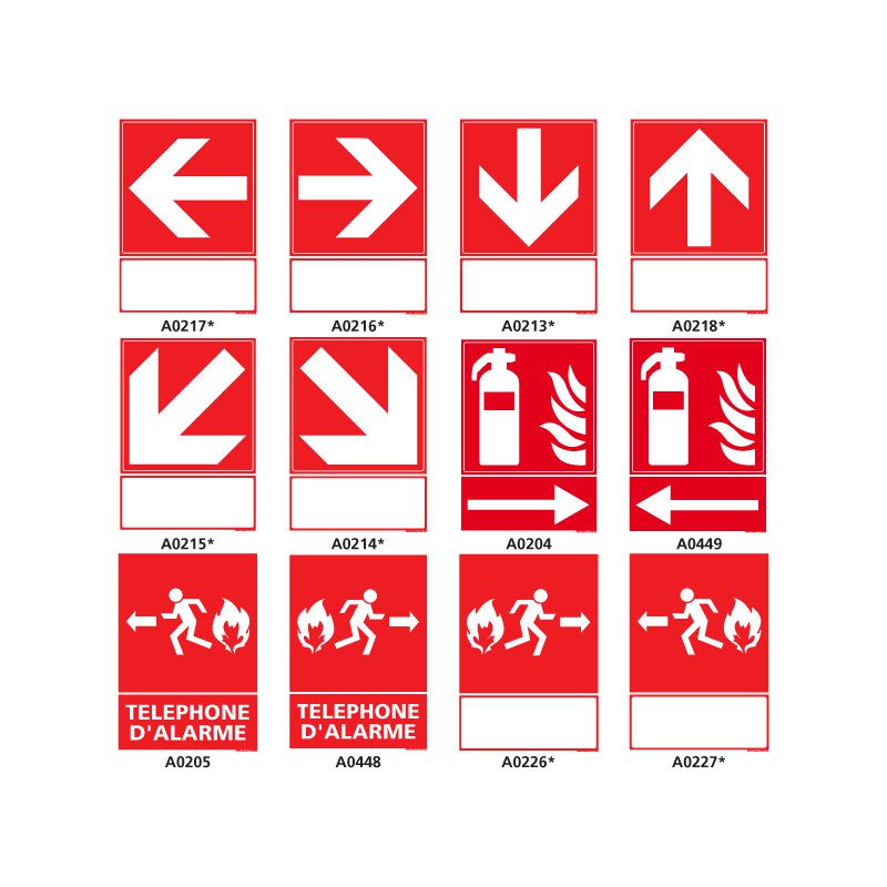 Signalétique sécurité incendie avec Hexia