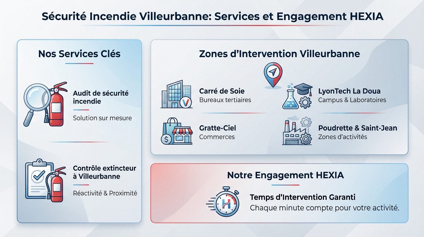 Technicien Hexia assurant la maintenance et la conformité sécurité incendie à Villeurbanne