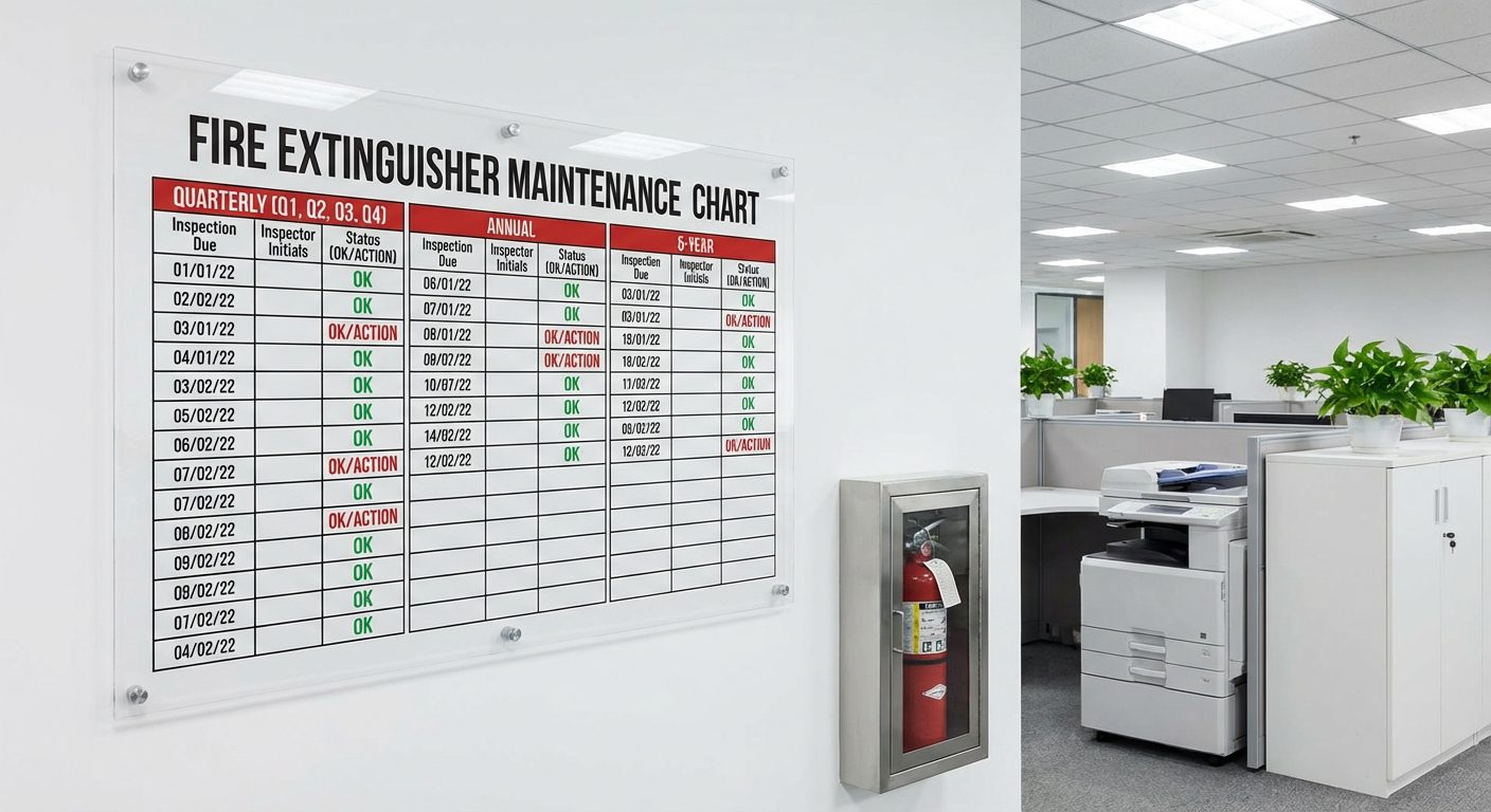 Calendrier entretien extincteur frequences obligatoires