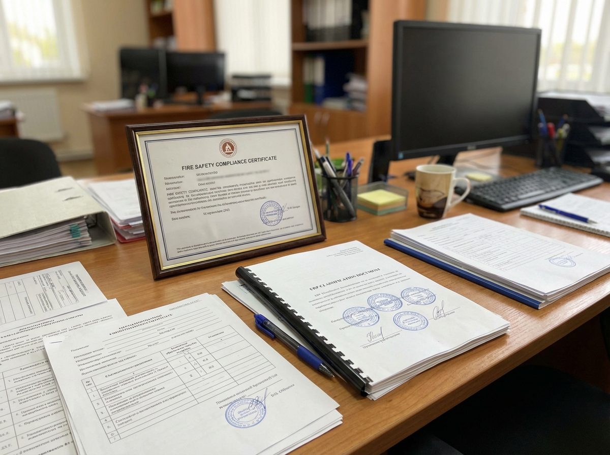 Certificat de classement ERP et documents de conformité incendie