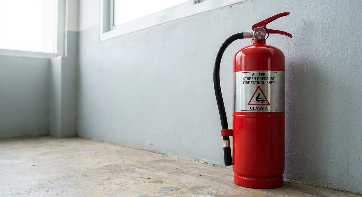 extincteur eau pulverisee 6 litres rouge classe a