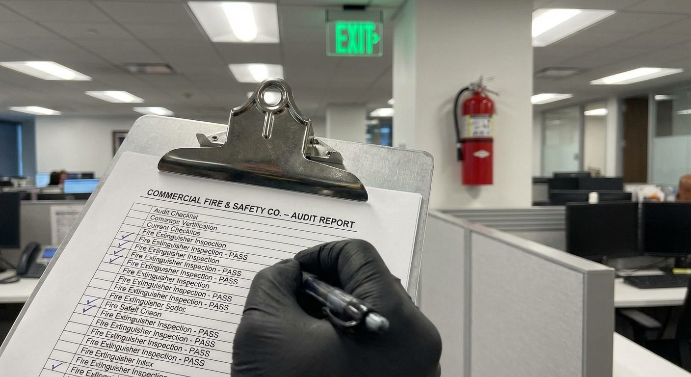 Checklist de verification securite incendie lors d un audit commercial