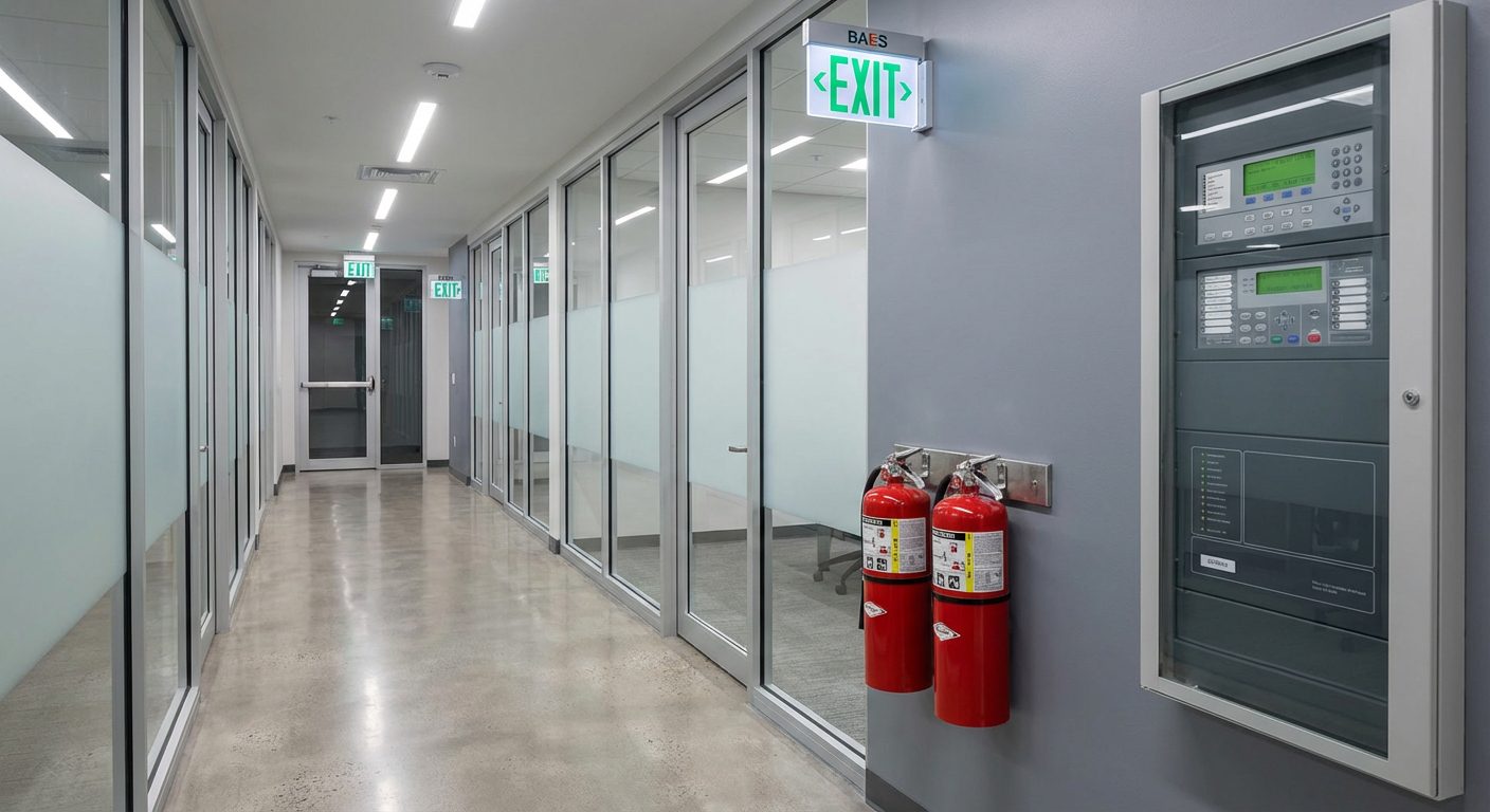 Équipements de sécurité incendie dans un ERP : extincteurs, BAES et centrale d'alarme