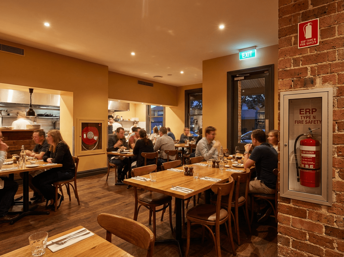 Restaurant illustrant un ERP de type N (restauration)