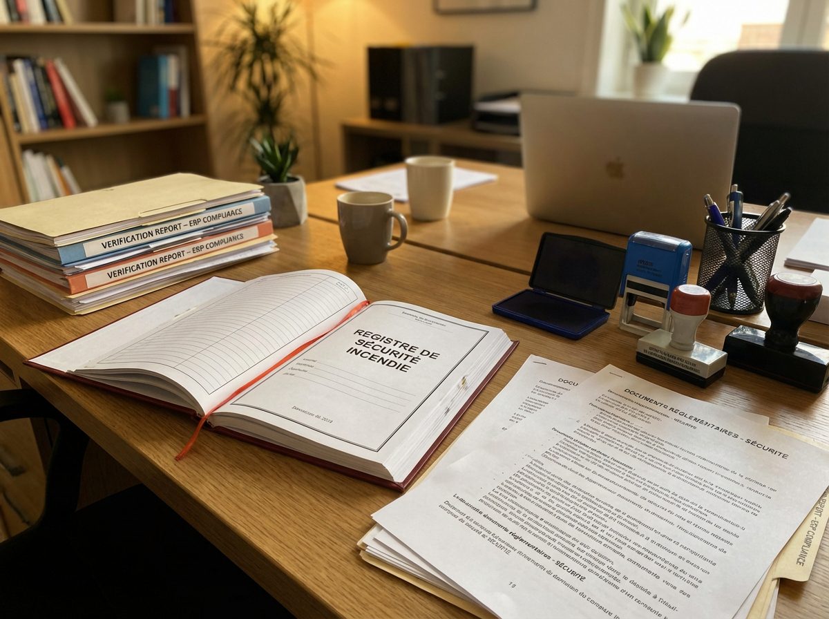 Documentation de conformité ERP et registre de sécurité incendie