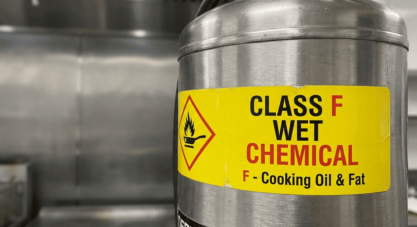 Extincteur à agent chimique humide pour feux de classe F