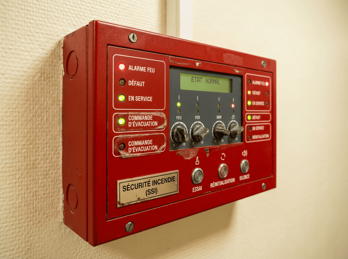 Centrale alarme incendie panneau de contrôle Lyon