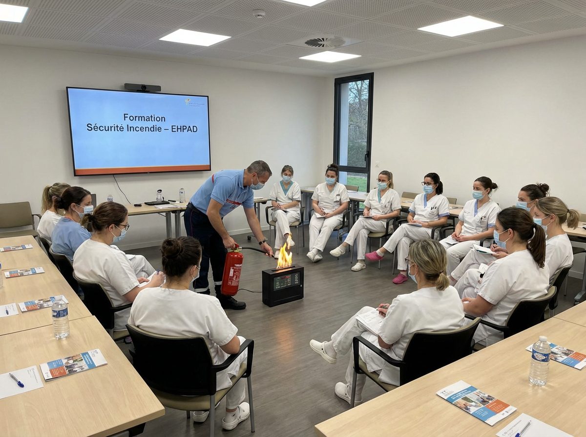 Formation securite incendie pour le personnel EHPAD