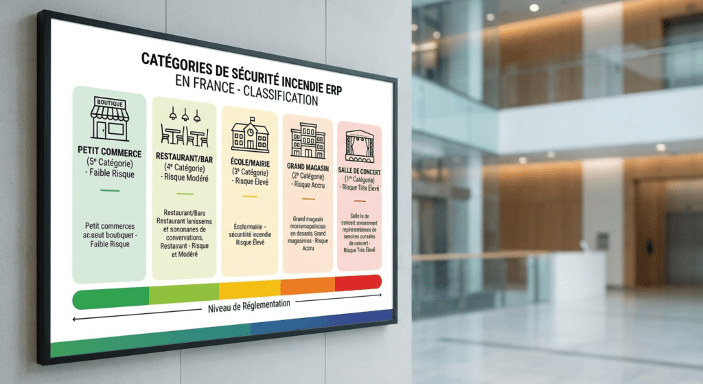 Tableau des obligations sécurité incendie par catégorie ERP