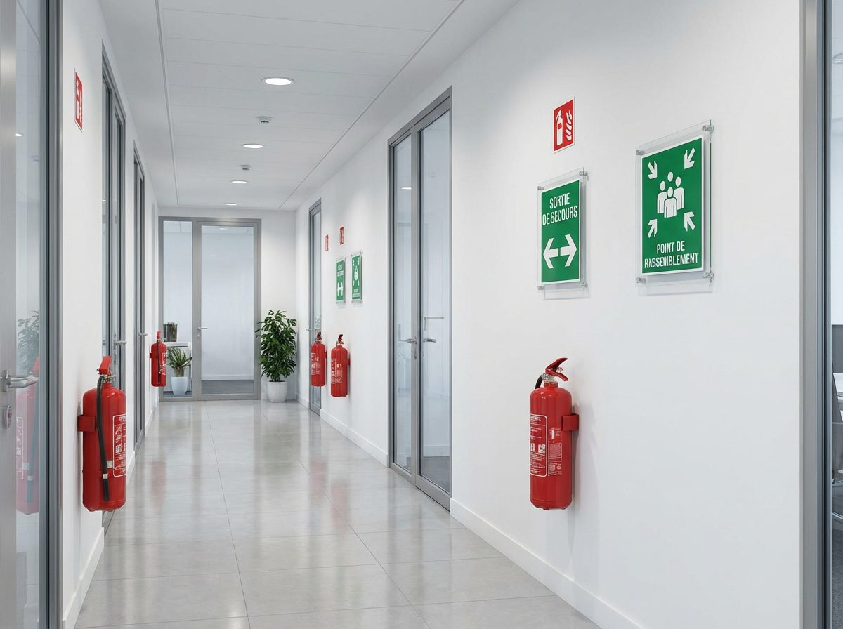 Equipements de securite incendie dans un immeuble de bureaux a Caluire