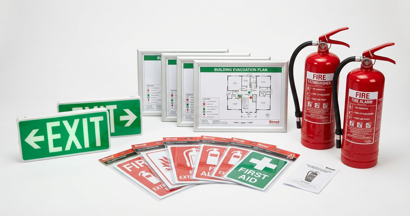 Pack securite incendie complet pour magasin avec extincteurs et signaletique