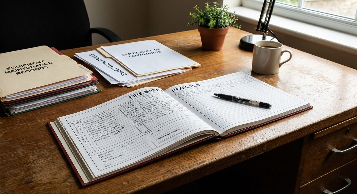 Registre de sécurité incendie pour un ERP de 5ème catégorie