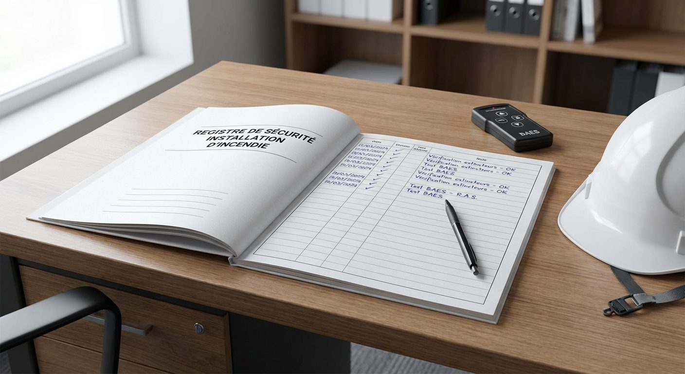 Registre de securite maintenance BAES avec historique des verifications