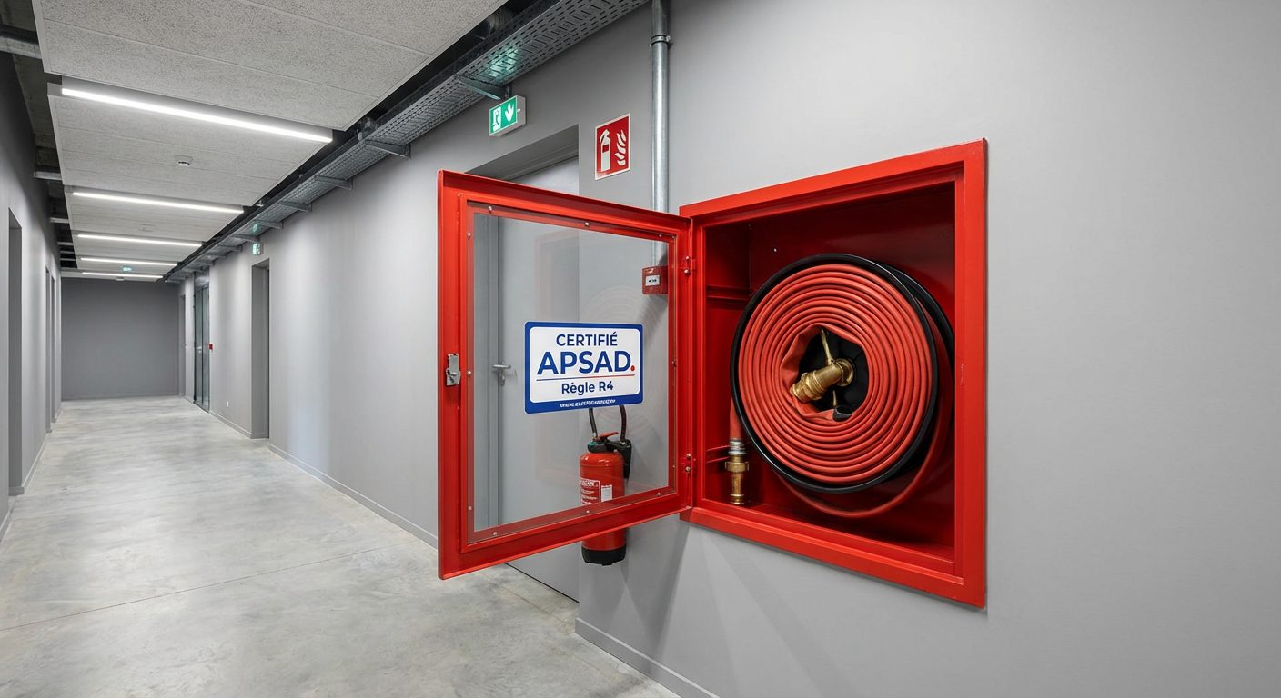 Installation RIA APSAD R5 dans un bâtiment commercial